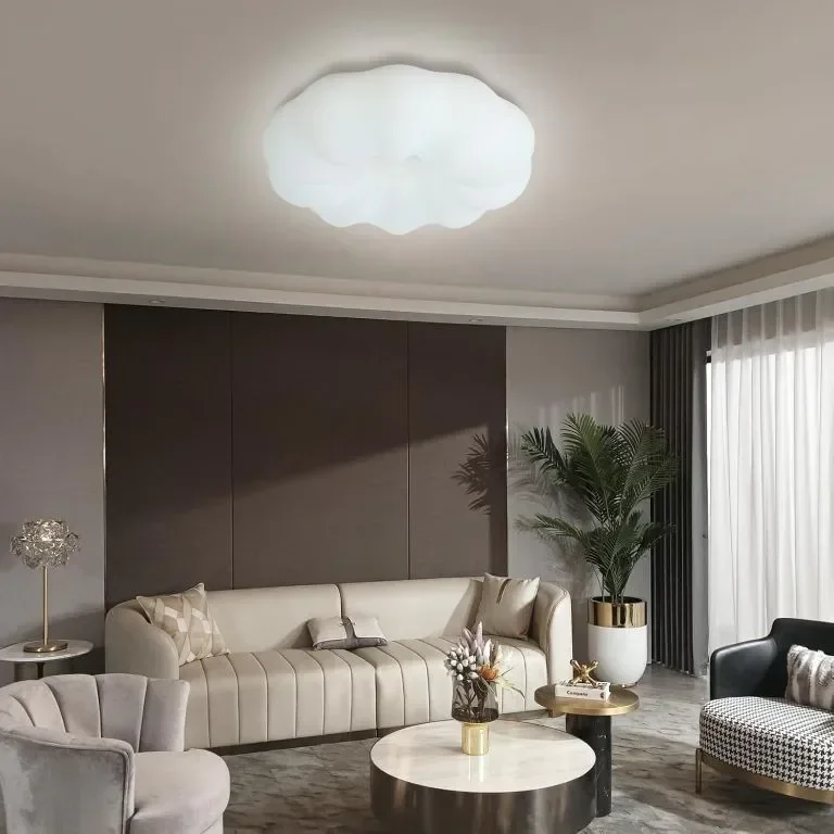 PXFLCRY Модерна таванна LED лампа с форма на облак 6000K, 30W — снимка 7