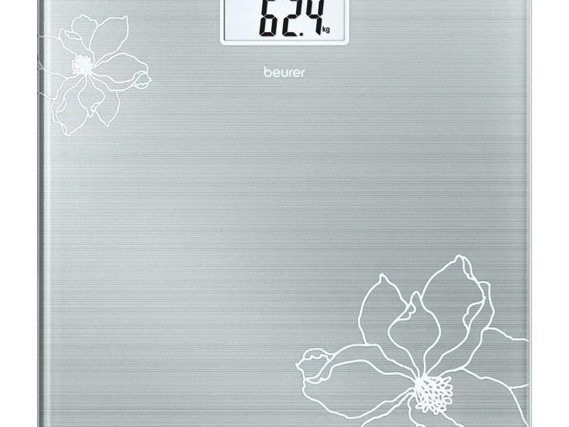 Везна, Beurer GS 10 Glass bathroom scale Gray — снимка 2