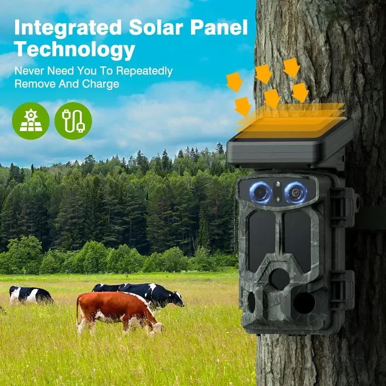 VOOPEAK 4K 30FPS 60MP камера за диви животни, с 5000mAh соларен панел — снимка 5