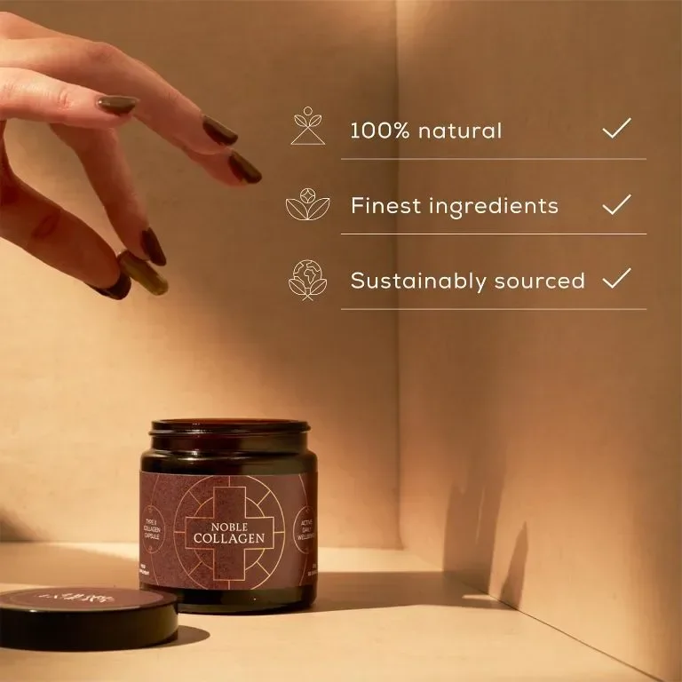 Ancient + Brave Noble Collagen - Колаген тип 2 с витамин С за здрави стави и кости, 30 капсули — снимка 3