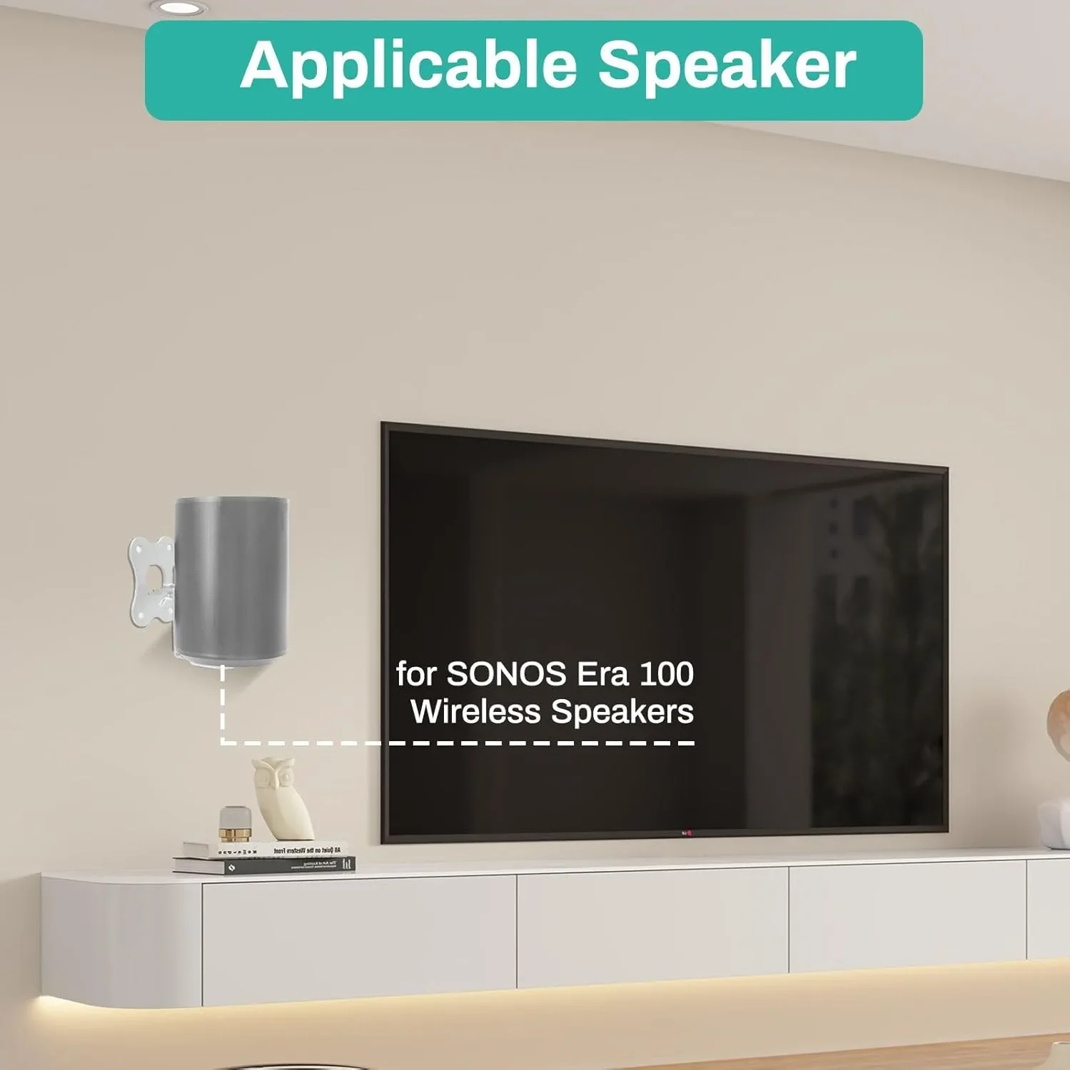 Стенна въртяща се скоба/стойка за високоговорител LICAEVEY за Sonos Era 100 — снимка 3