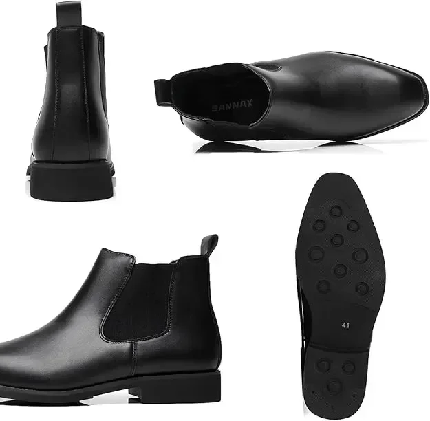 Мъжки боти SANNAX Chelsea Boot – елегантни, бизнес обувки — снимка 5