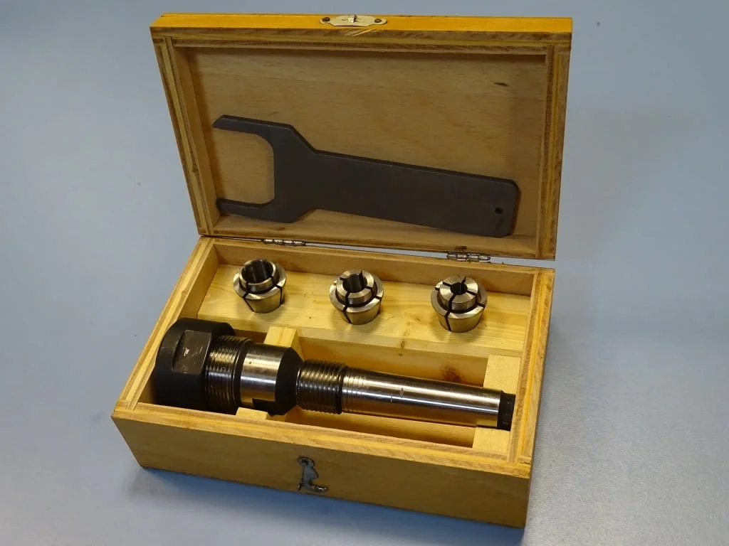 Комплект цангодържач с 3 цанги МК2 ф6.35, 9.5, 12.7mm — снимка 6