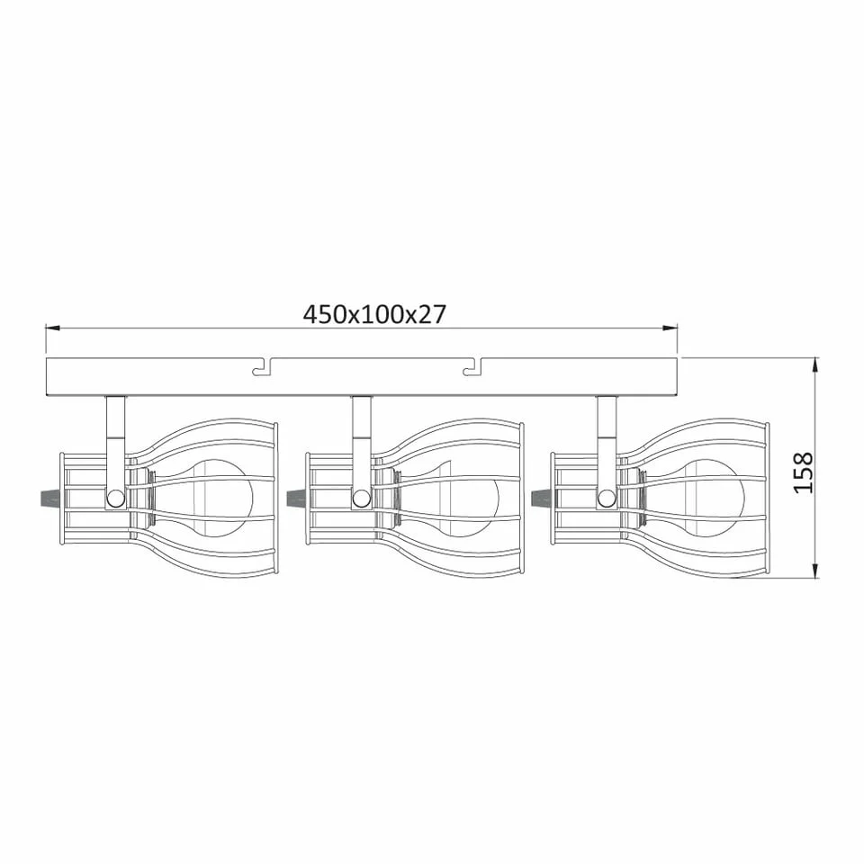 Спот 3-ка Tirion , E27, 3 max 40 W — снимка 2
