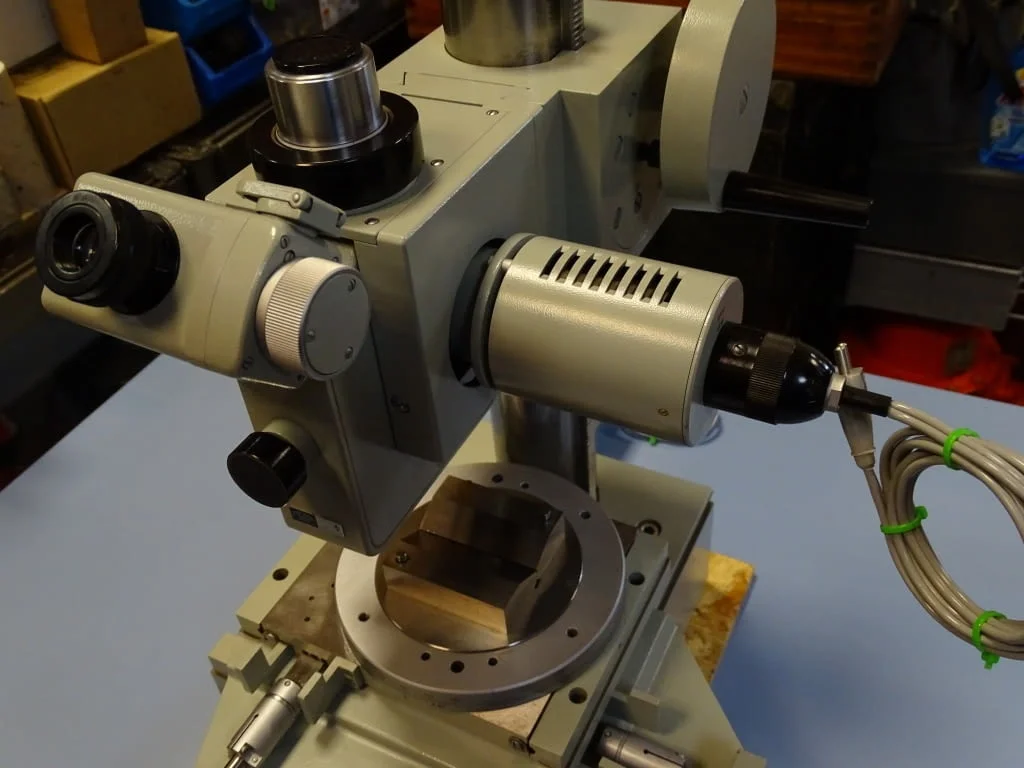 Микроскоп инструментален Carl Zeiss Jena BK 70x50 DDR Messmicroskop — снимка 9
