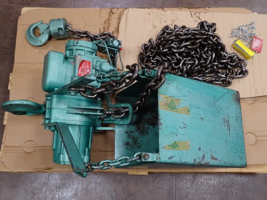 Верижен телфер с пневмозадвижване J.D.Neuhaus PROFI 3t Air Pneumatic Chain Hoist — снимка 2