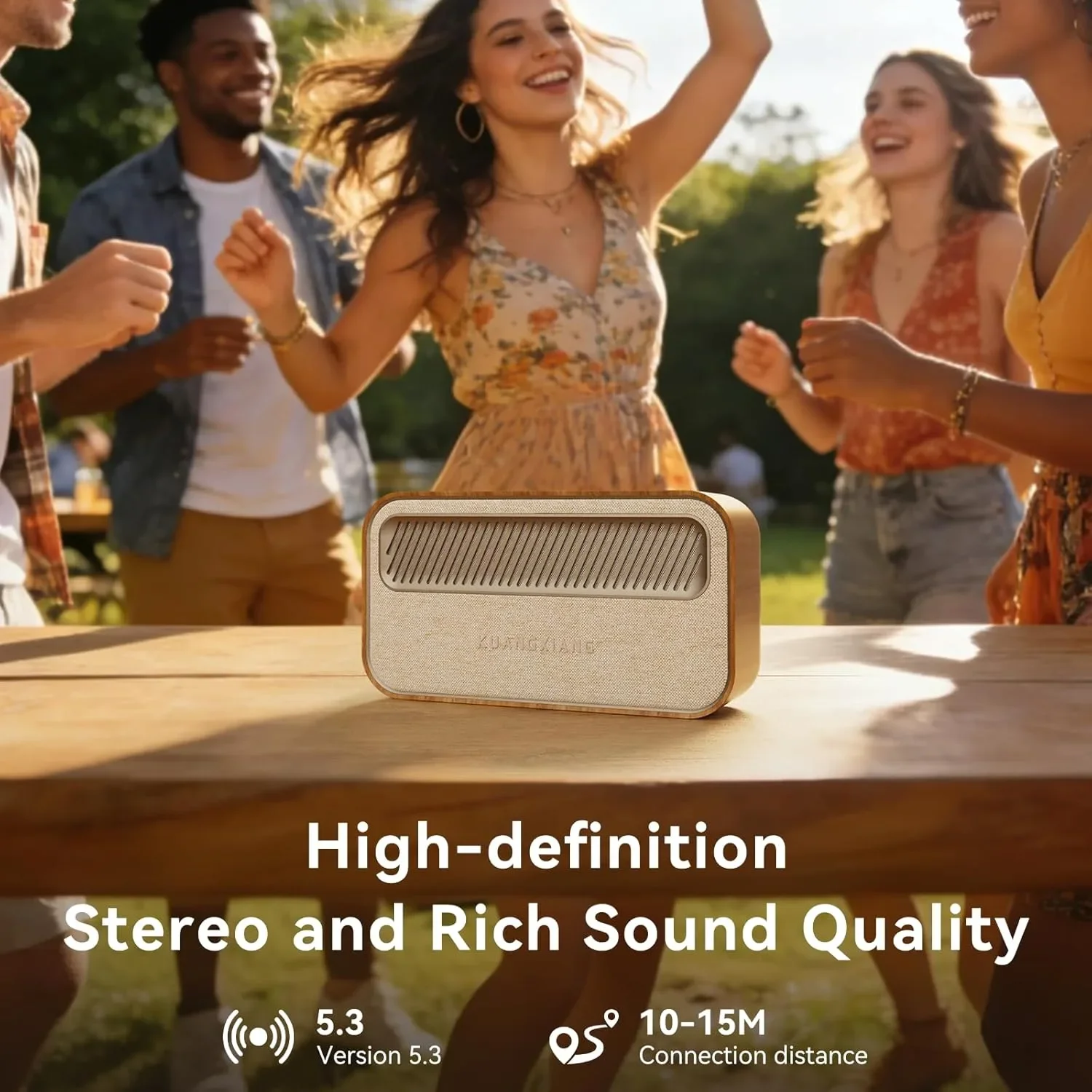 Ретро Bluetooth колонка 45W с USB, AUX и TF карта — снимка 2