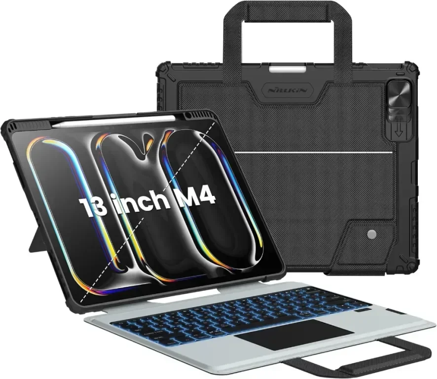 Калъф с клавиатура Nillkin Carry Go за iPad Pro 13 инча (M4) с дръжка