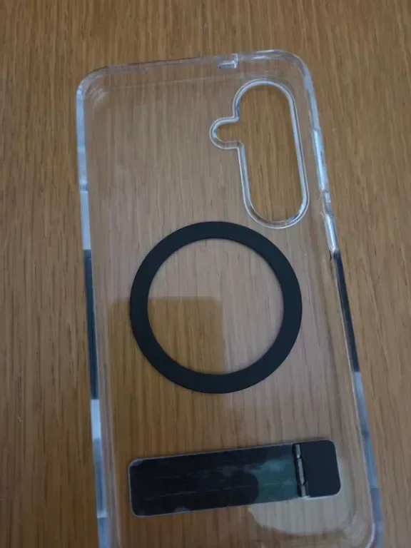 Калъф CARE BY PANZERGLASS с черна стойка за Samsung Galaxy S25 Ultra, Qi и MagSafe, прозрачен — снимка 9
