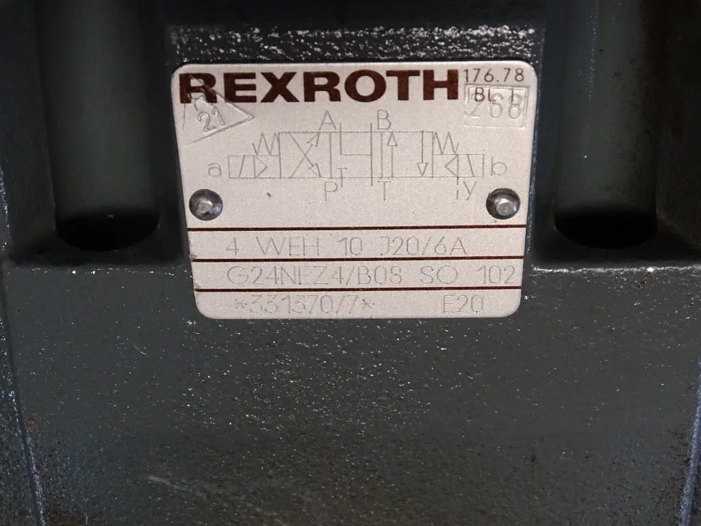 Хидравличен разпределител Rexroth 4 WE 6 J51/AG24NZ4/B08 Rexroth 4 WEH 10 J20/6A G24NEZA/B08 — снимка 5
