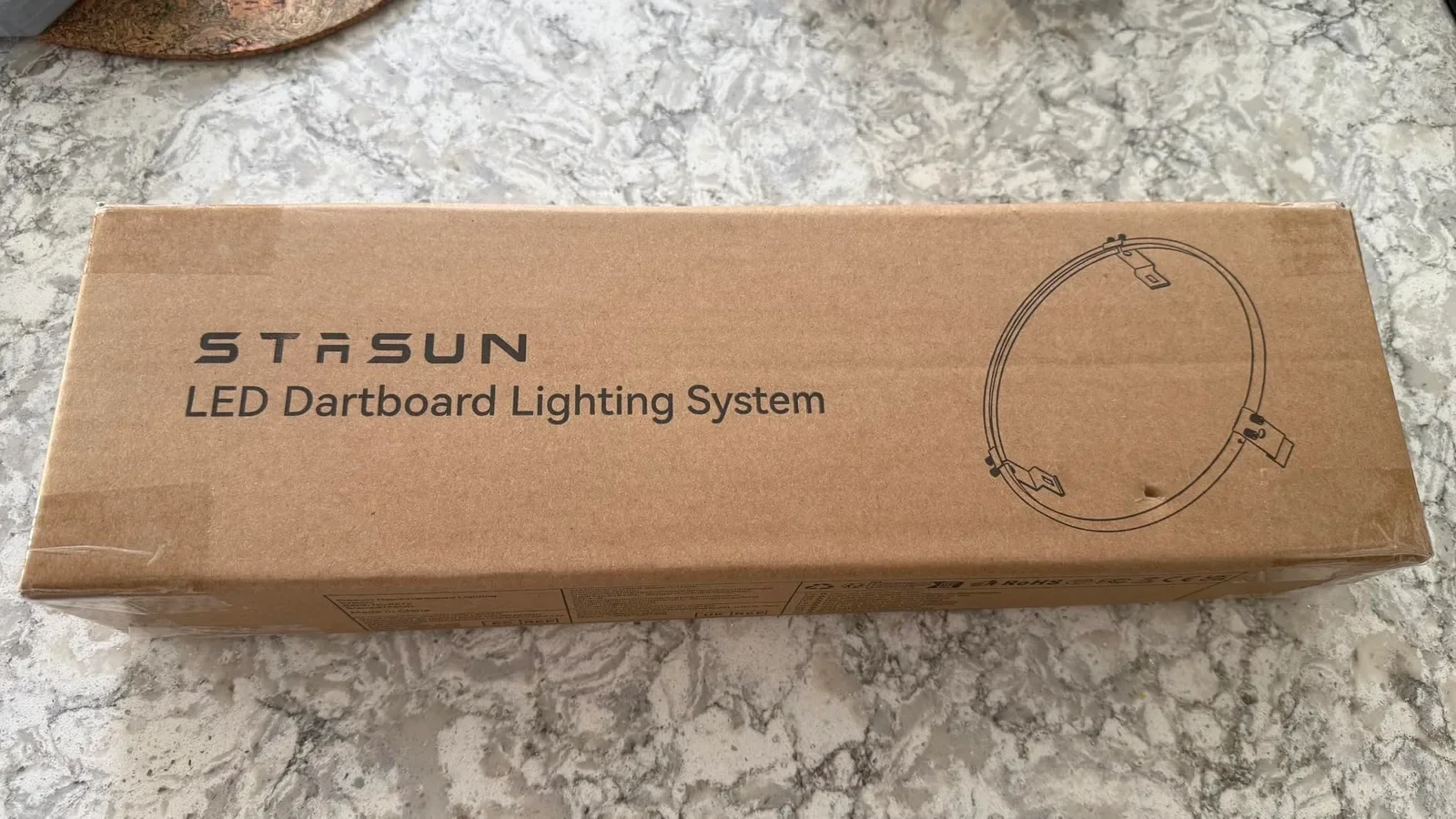 STASUN 360° LED осветление за дартс с магнитен монтаж, 12W 6500K — снимка 7