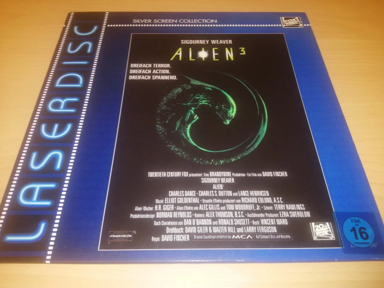 ALIEN 3 PAL Deutsch Laserdisc