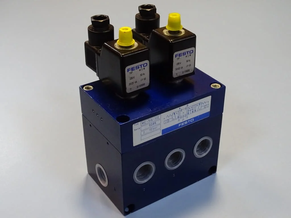 Пневматичен разпределител Festo MC-5/4-1/2 Solenoid Control Valve 220VAC/24VDC — снимка 9