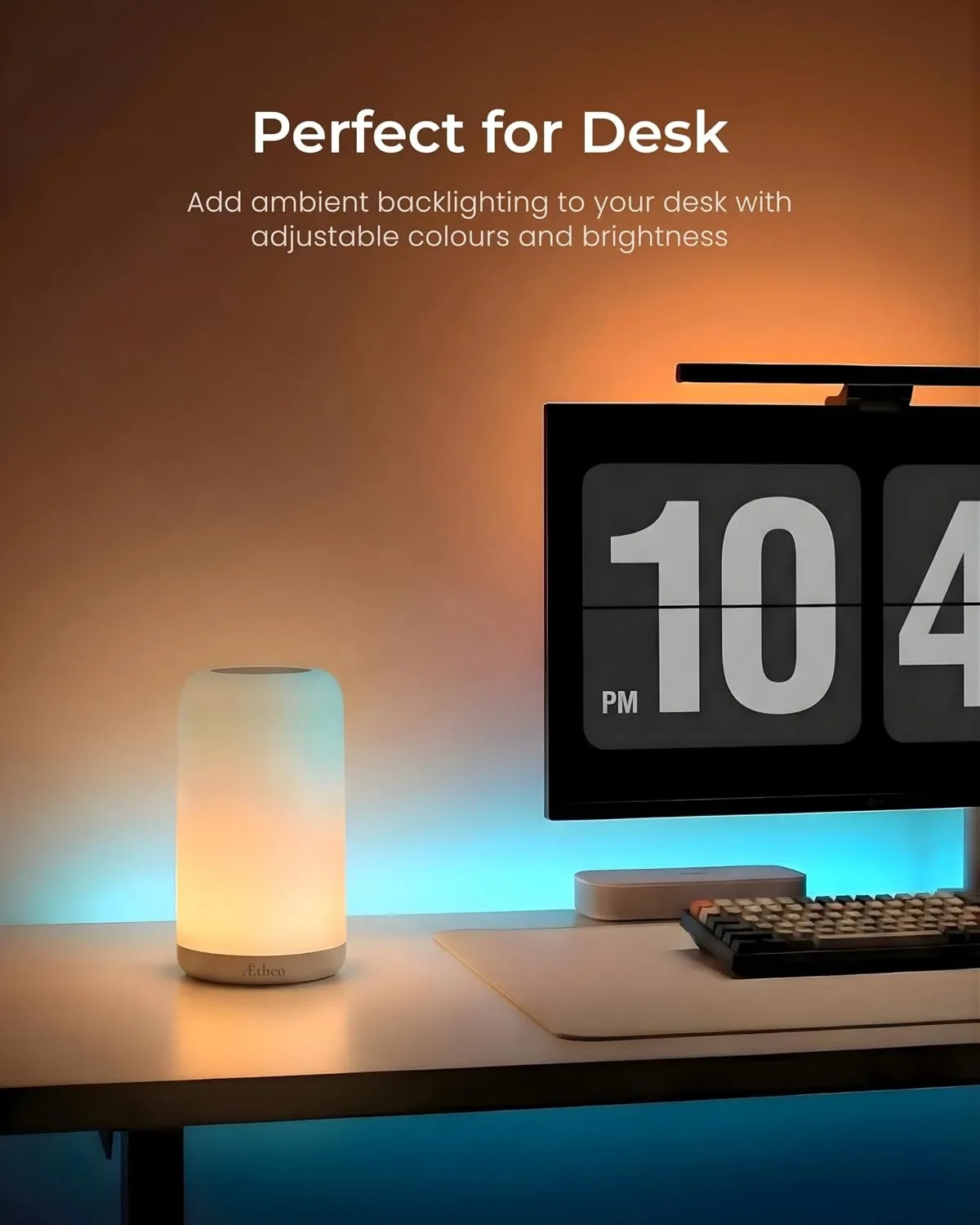 Aetheo Aura Смарт LED нощна лампа с RGB, Wi-Fi, Alexa и Google Home — снимка 3