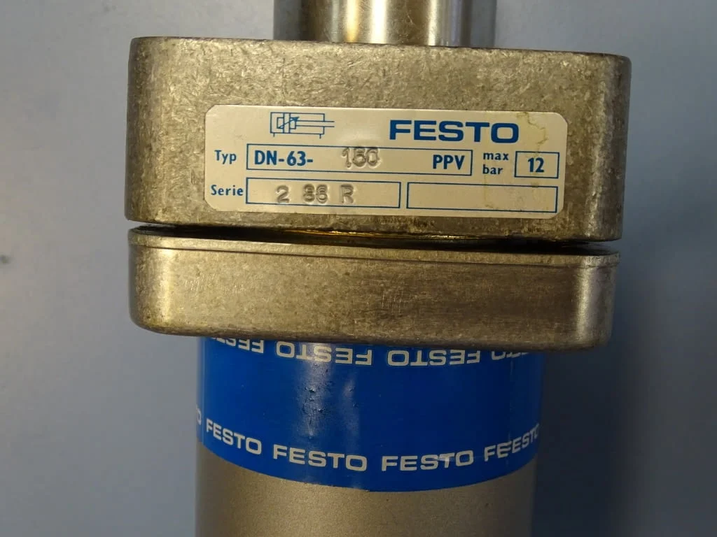 Пневматичен цилиндър Festo DN 63-150 PPV double acting Rod cylinder — снимка 3
