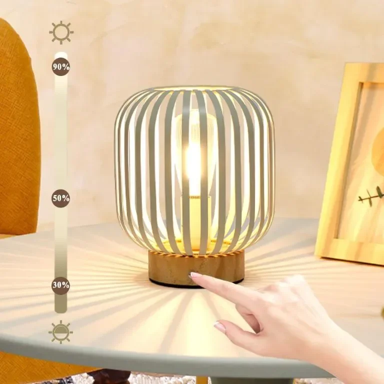 JHY DESIGN USB акумулаторна нощна лампа безжична метална клетка LED фенер, за декорация на парти — снимка 6