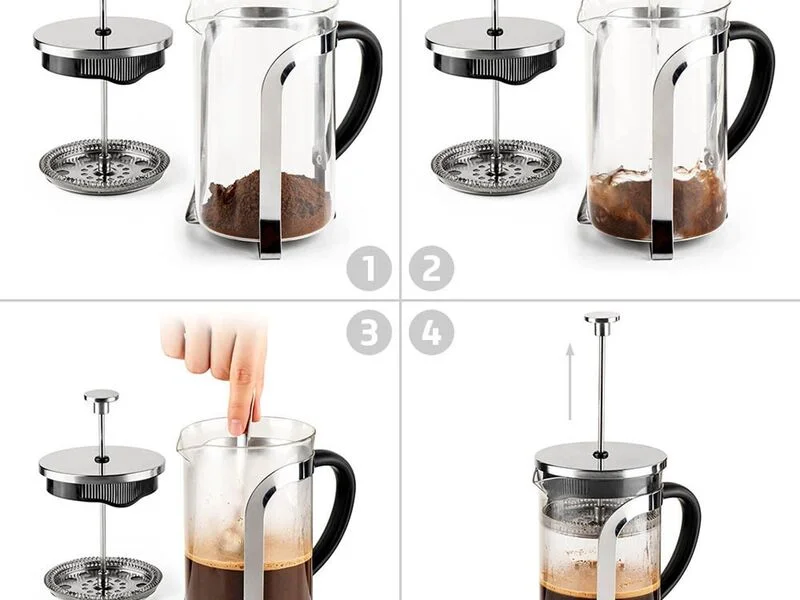 Преса за кафе френска Luigi Ferrero Coffeina FR-8083Т 800ml — снимка 4