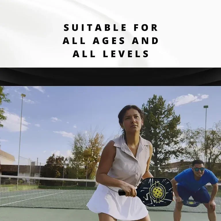 Ракета PicklePioneer Pickleball, полипропиленово ядро ​ пчелна пита, повърхност от въглеродни влакна — снимка 6