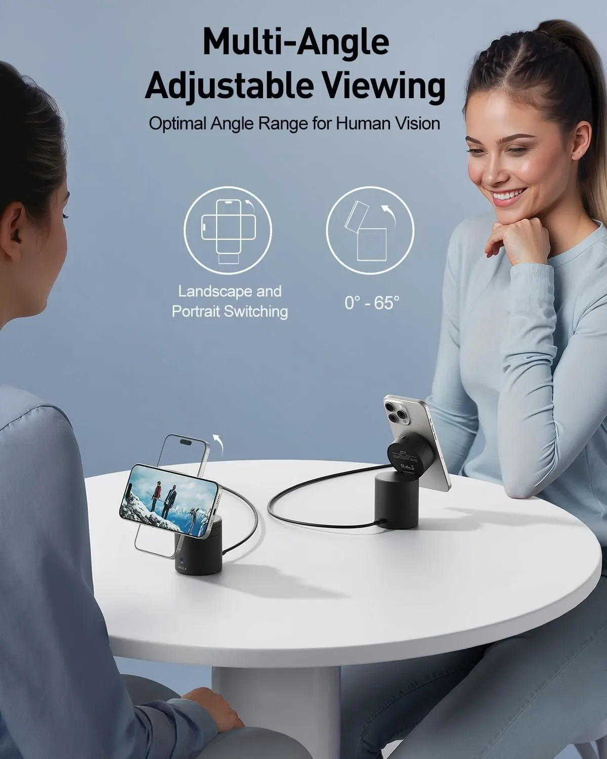 iWALK StandMe Auto 3-в-1 магнитна стойка с безжично зареждане (за iPhone/AirPods/Watch) — снимка 6