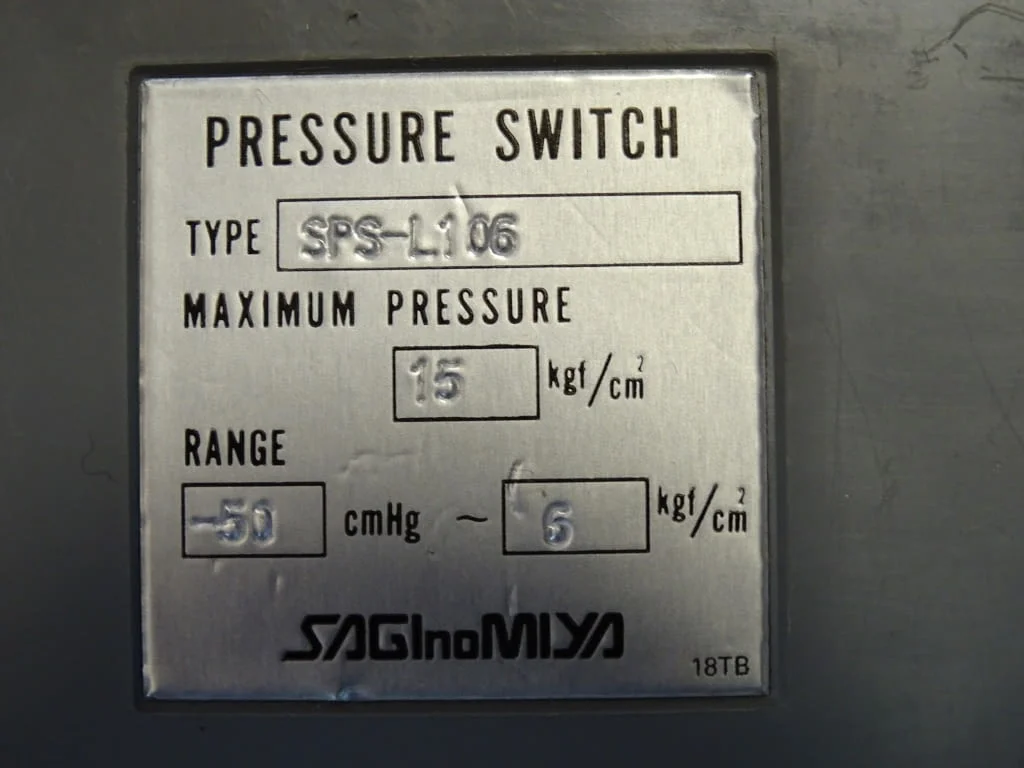 Пресостат Saginomiya SPS-L106 pressure controls switch — снимка 3
