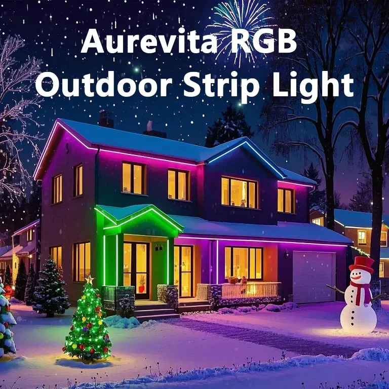 Aurevita Водоустойчива външна LED лента 20 м, интелигентна IP67, приложение (без дистанционно) — снимка 2