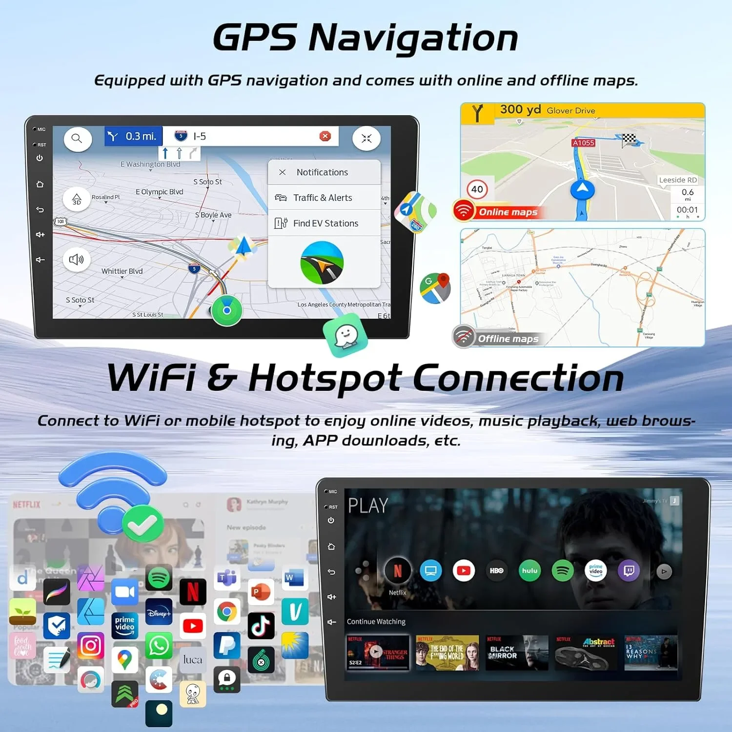 Android мултимедия автомобилно радио 2+64GB с CarPlay за Mercedes W906/Vito, W245/Viano, W639/Sprinter и др. — снимка 6