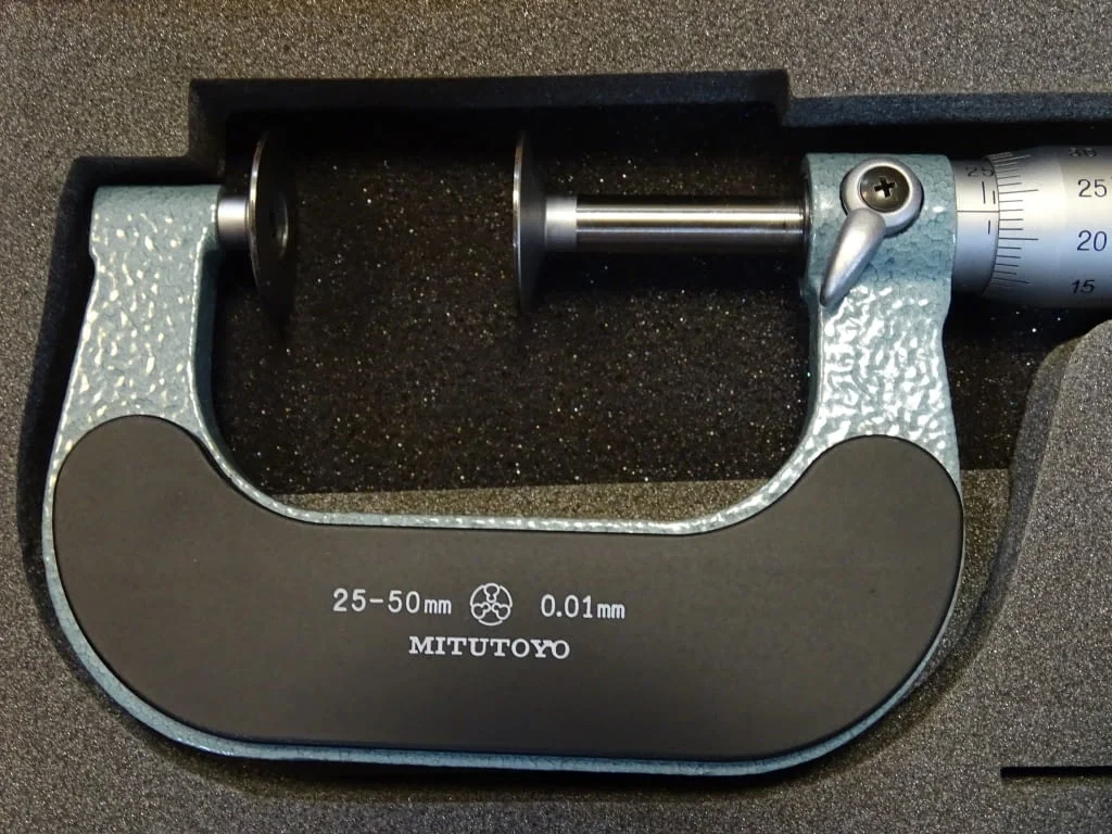 Микрометър дисков Mitutoyo 123-102 (GMA-50) 25-50mm disk micrometer — снимка 3