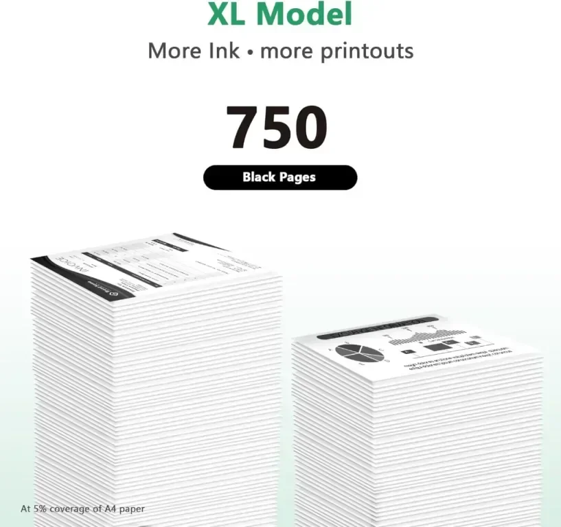 LIFOR PG-560 XL 560XL черни касети с мастило, за Canon (2 черни) — снимка 4