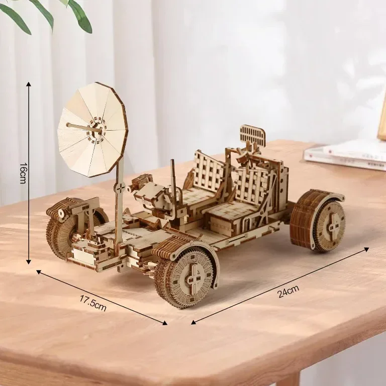 3D пъзел comfoyar Lunar Rover, дървен модел за сглобяване — снимка 7