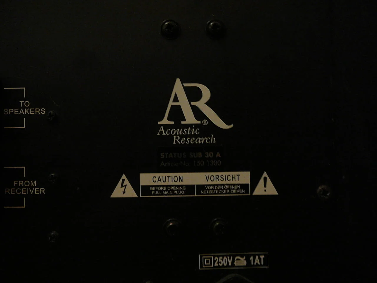 Acoustic research sub 30 a — снимка 8