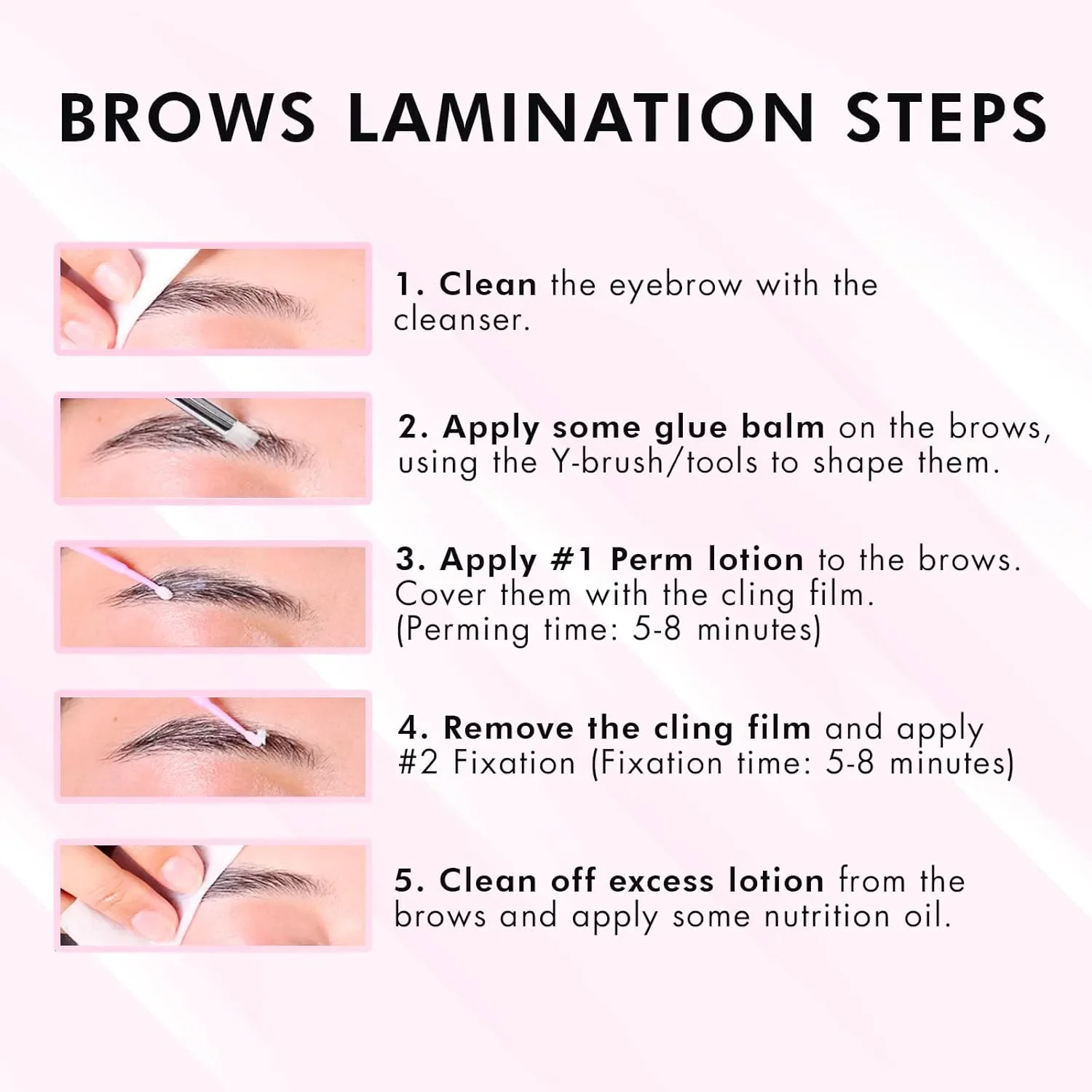 Bloomora 2в1 комплект за повдигане на мигли и ламиниране на вежди (Brow & Lash Lamination Kit) — снимка 7
