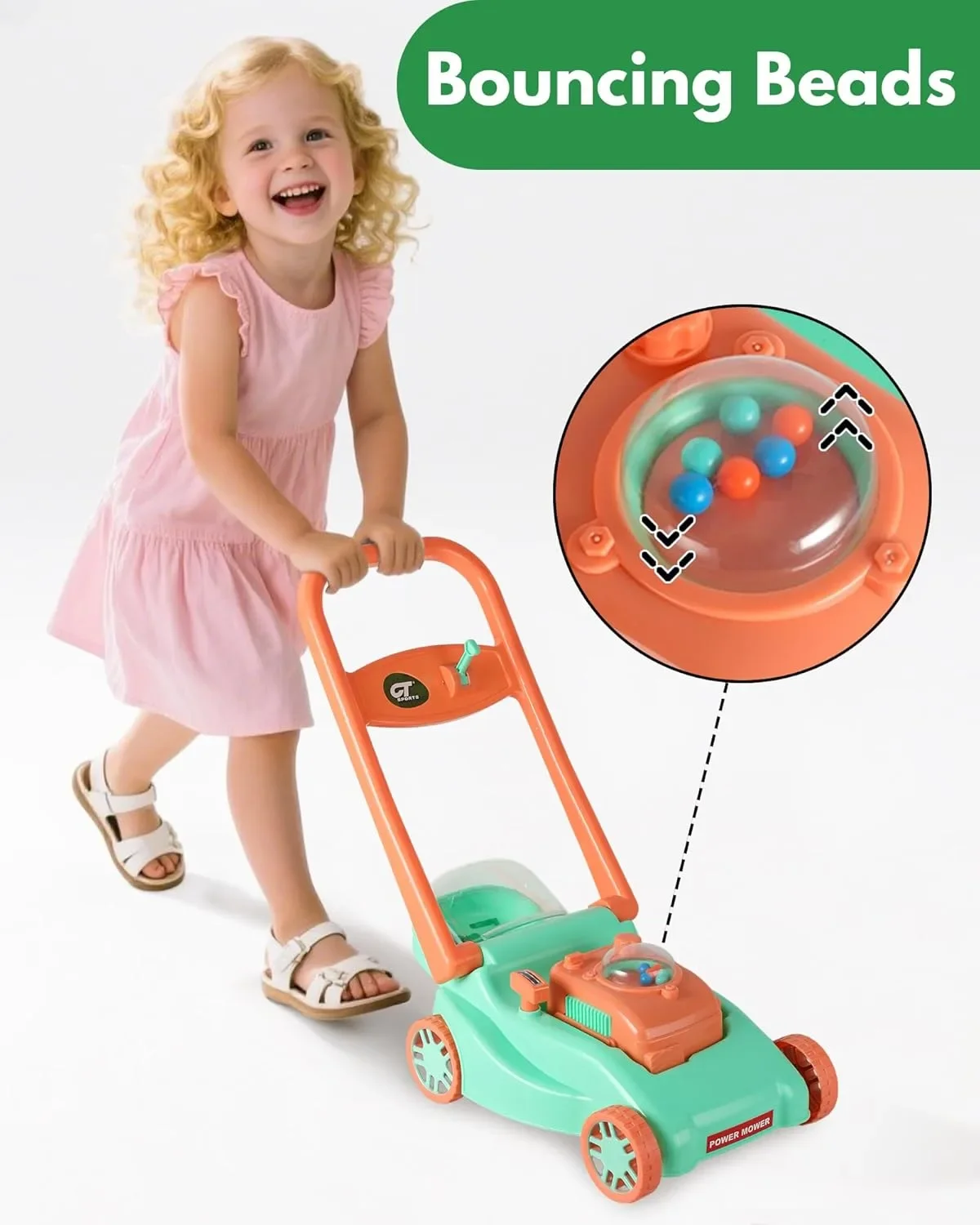 Детска косачка за трева CT SPORTS с реалистични звуци и движещи се елементи — снимка 3