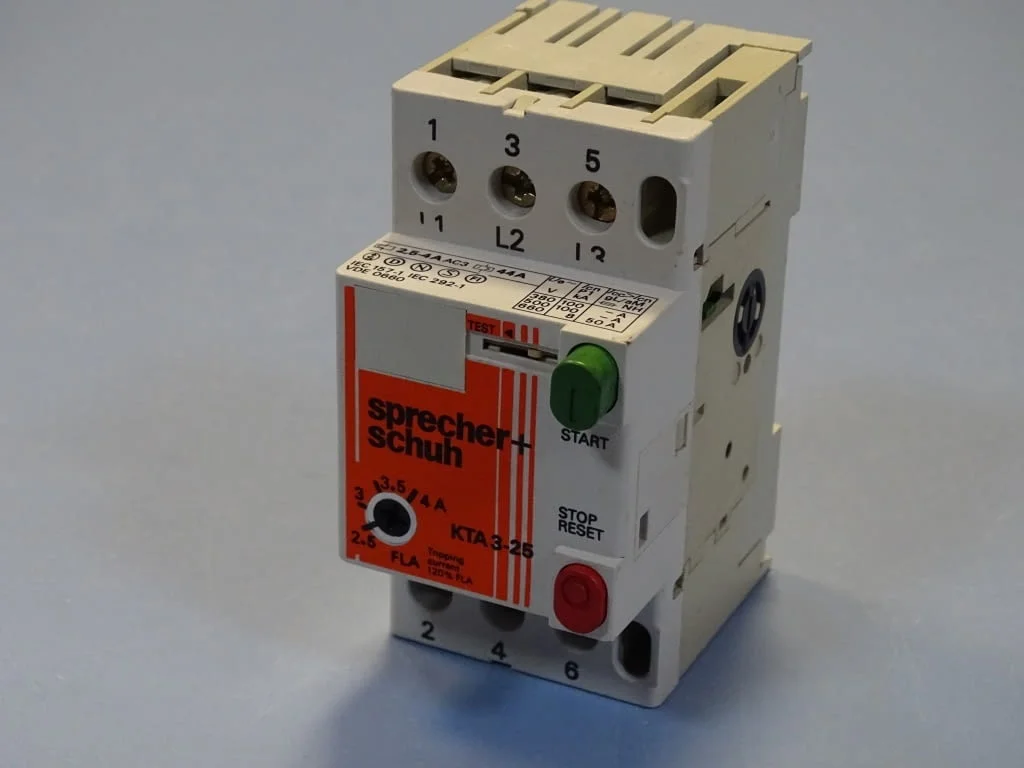 Моторна защита Sprecher+Schuh KTA 3-25 2.5/4A overload relay motor control — снимка 8