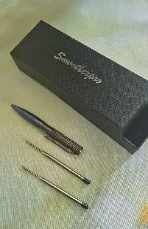 SMOOTHERPRO Titanium Прибираща се химикалка, съвместима с пълнител Parker, многоцветна — снимка 8