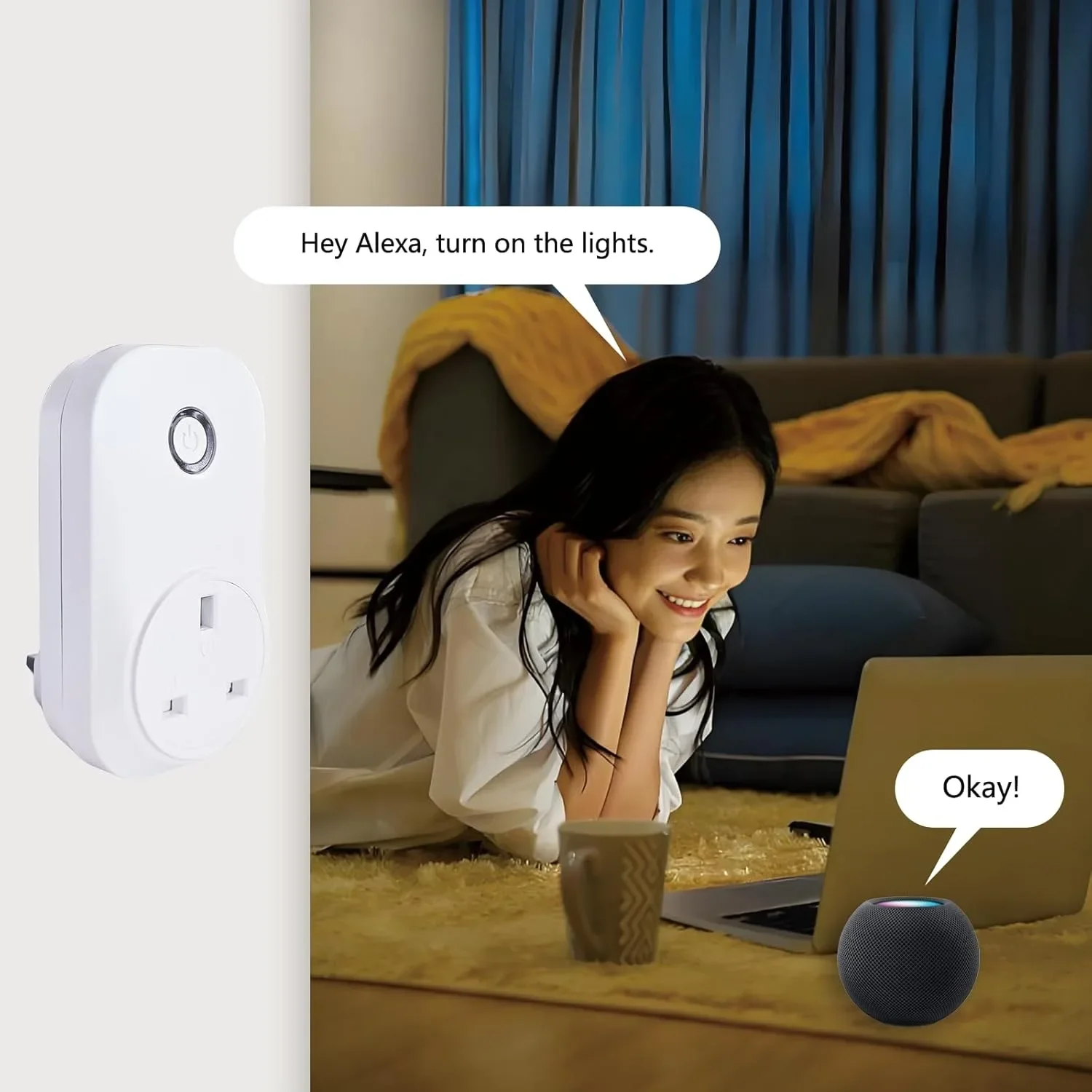 Смарт димер контакт WiFi, Tuya Smart Life, Alexa, Google Home, за LED и халогенни лампи — снимка 5