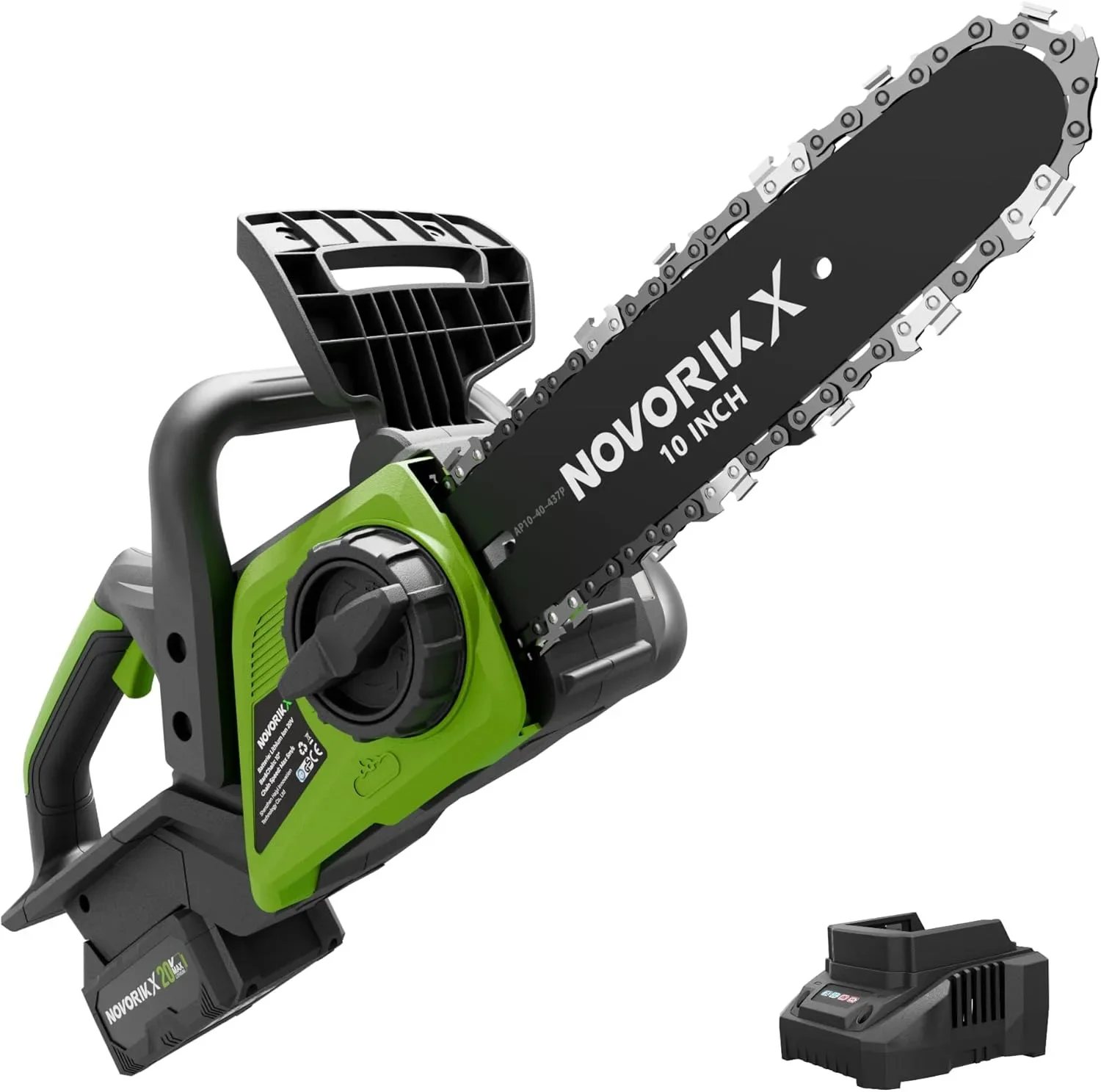 Акумулаторна верижна резачка NOVORIK X, 10 инча, с автоматично смазване