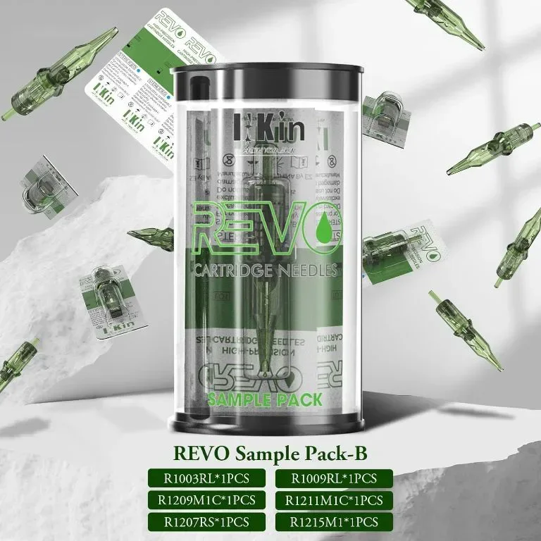 Игли за татуировки INKin REVO, 6 бр смесени (1003RL 1209RM 1207RS 1009RL 1211RM 1215M1) — снимка 5
