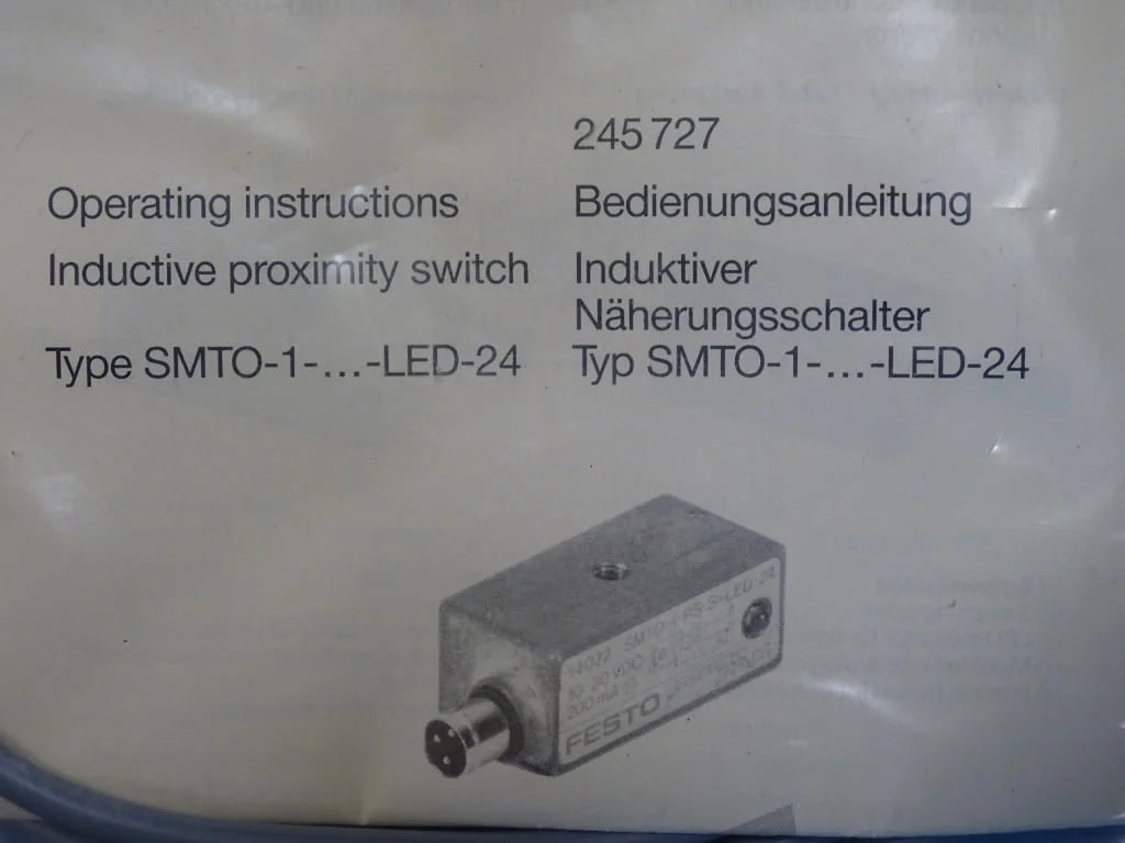 Индуктивен сензор Festo SMTO-1-PS-K-LED-24 proximity switch — снимка 4