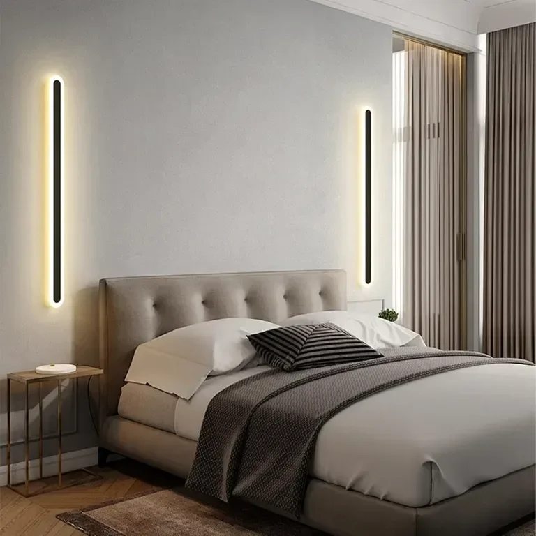 Warmiehomy Външна стенна лампа, алуминиева и акрилна LED стенна лампа, IP67, 80 см, 1620LM, 18W — снимка 3