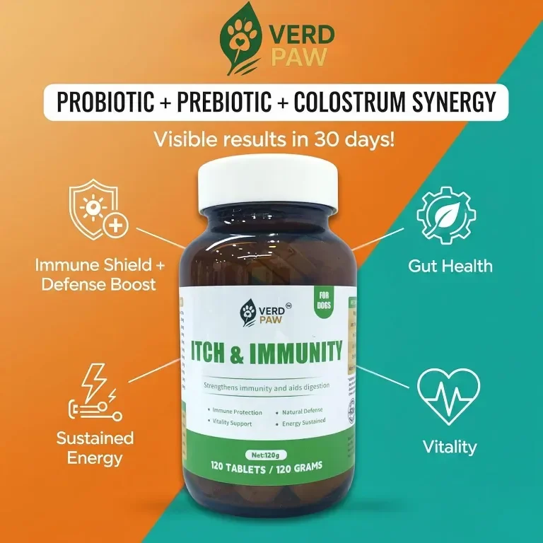 Таблетки за кучета VERD PAW Itch & Immunity - 120 таблетки / 120 грама — снимка 3