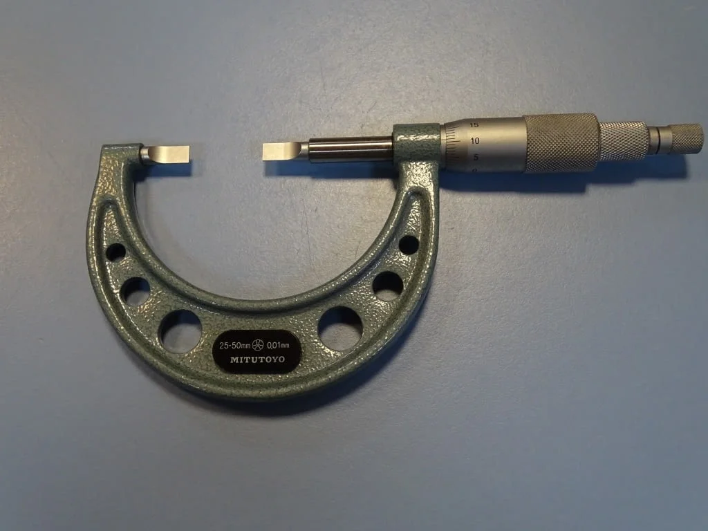 Микрометър Mitutoyo mm) Handener steel blade — снимка 2