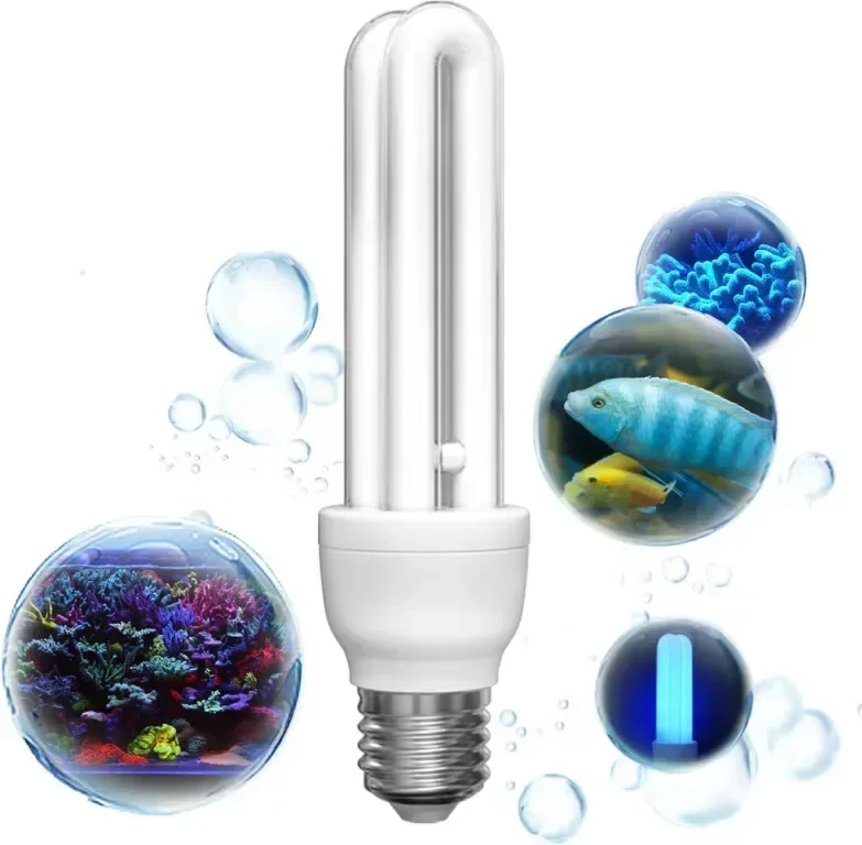 E27 10W LED крушка за аквариум, 48, 64 и 120 литра, идеална за осветление след залез слънце