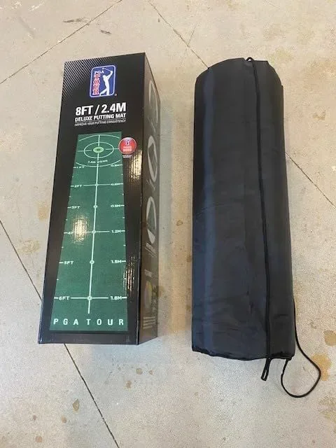 PGA Tour 8ft Deluxe Golf Putting Mat за голф, с насоки за обучение — снимка 8