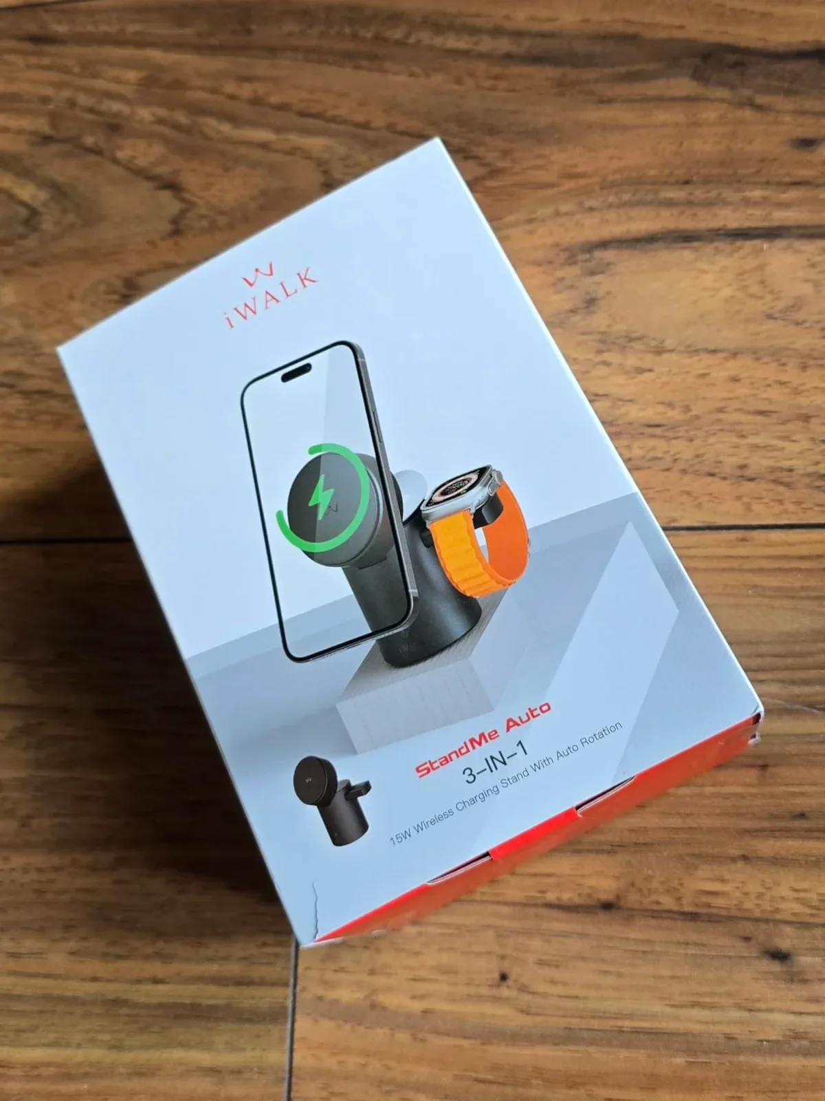 iWALK StandMe Auto 3-в-1 магнитна стойка с безжично зареждане (за iPhone/AirPods/Watch) — снимка 10