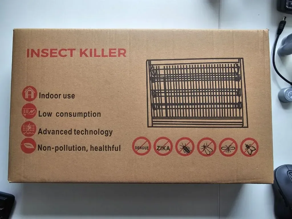 YISSVIC Bug Zapper 20W Електрическа лампа за унищожаване на комари с UV светлина за закрито — снимка 9
