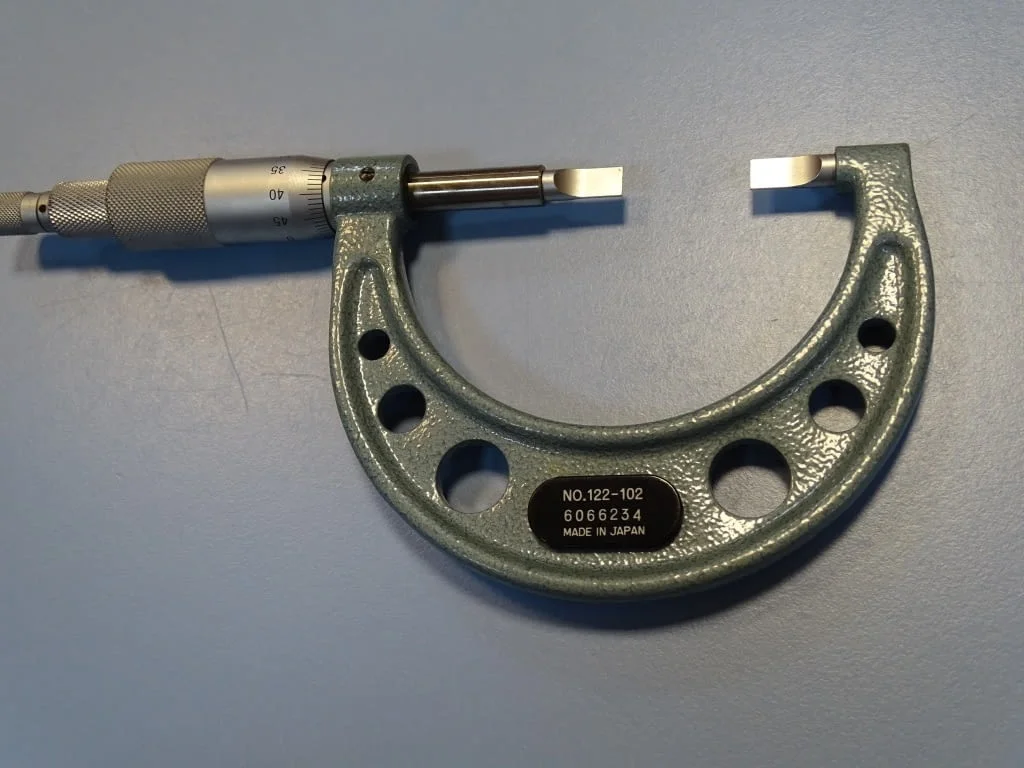 Микрометър Mitutoyo mm) Handener steel blade — снимка 4