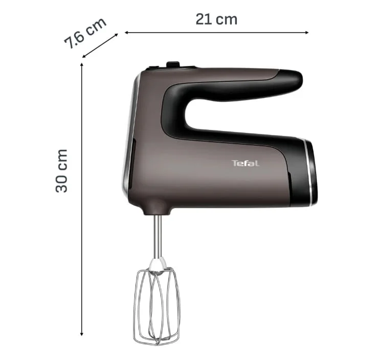 Миксер, Tefal HT660EE0 Hmx Powermix Silence Grey Eu — снимка 5