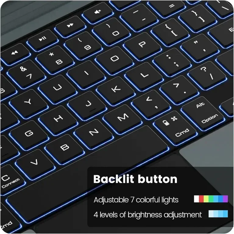 Калъф с клавиатура Nillkin за iPad Pro 13(2024), тракпад, подсветка — снимка 8