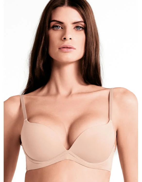 Lormar 85B черни, телесни повдигащи сутиени без банели Лормар push up сутиен +1 РАЗМЕР подплънки — снимка 2