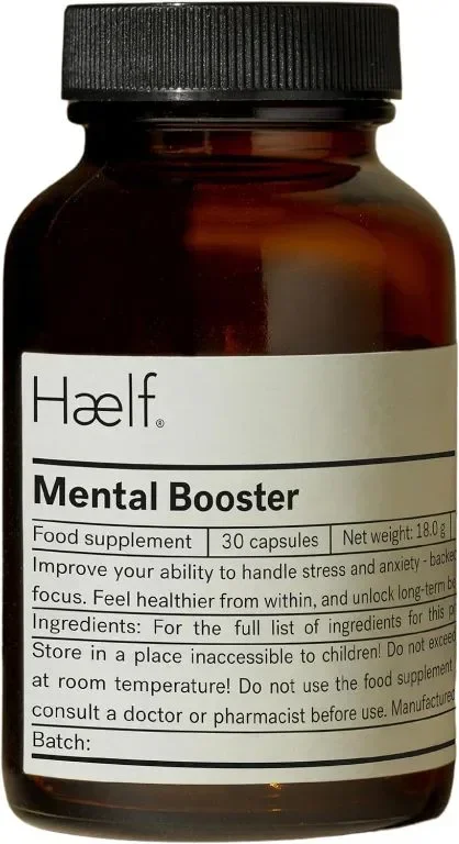 Haelf Mental Booster Добавка на растителна основа за умствена яснота и когнитивна подкрепа за 30 дни